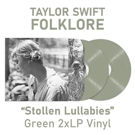 Taylor Swift - Folklore - "Stollen Lulabies" Green 2xLP Vinyl (2020 Limited 1st Release) PH Piringan Hitam