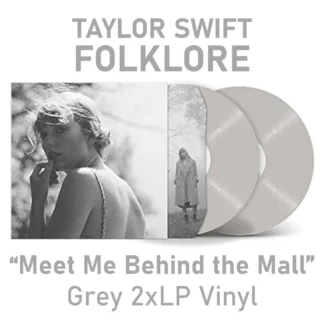 Taylor Swift - Folklore - "Meet Me Behind The Mall" Grey 2xLP Vinyl (2020 Limited 1st Release) PH Piringan Hitam