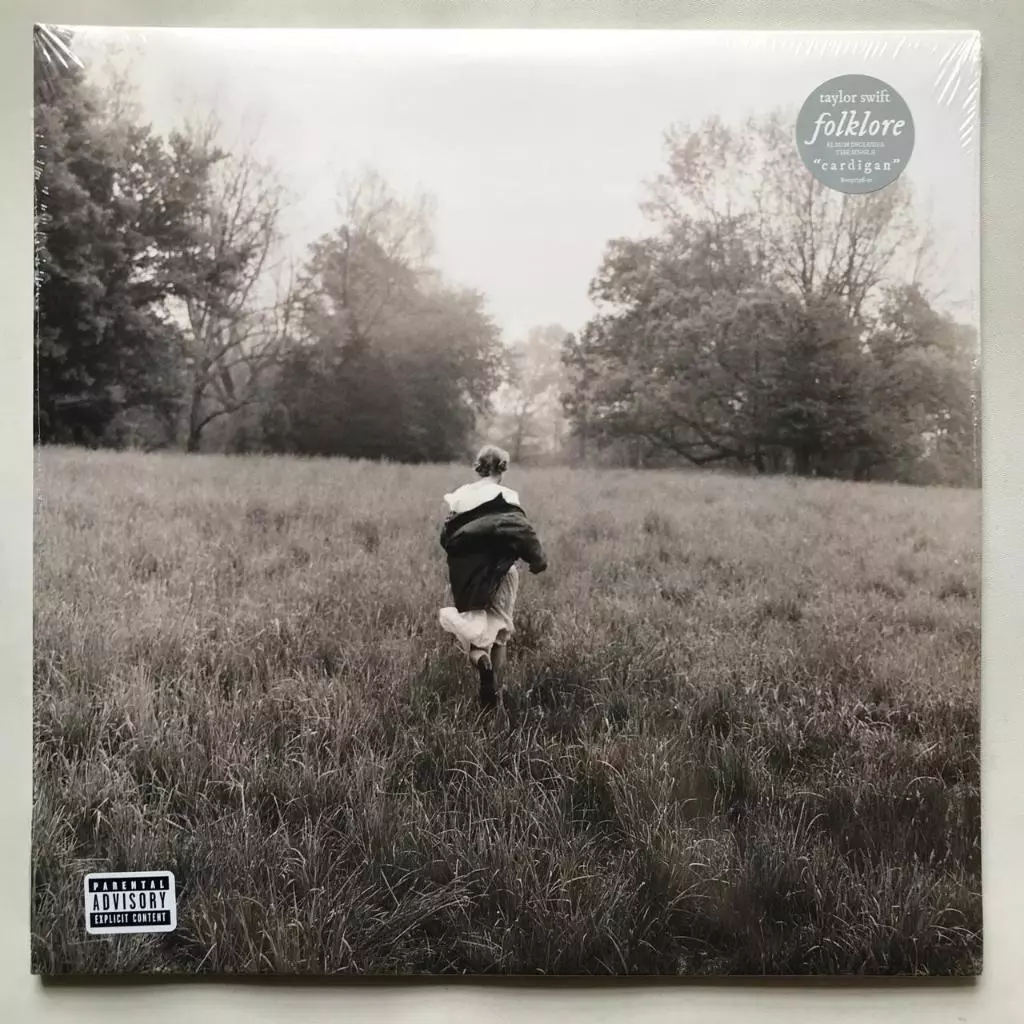 Taylor Swift - Folklore - "Running Like Water" Silver 2xLP VInyl (2020 Limited 1st Release) PH Piringan Hitam - Gambar 2