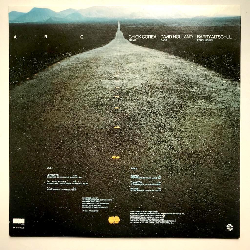 Chick Corea, David Holland, Barry Altschul - A.R.C. - ARC - LP Vinyl PH - Gambar 2