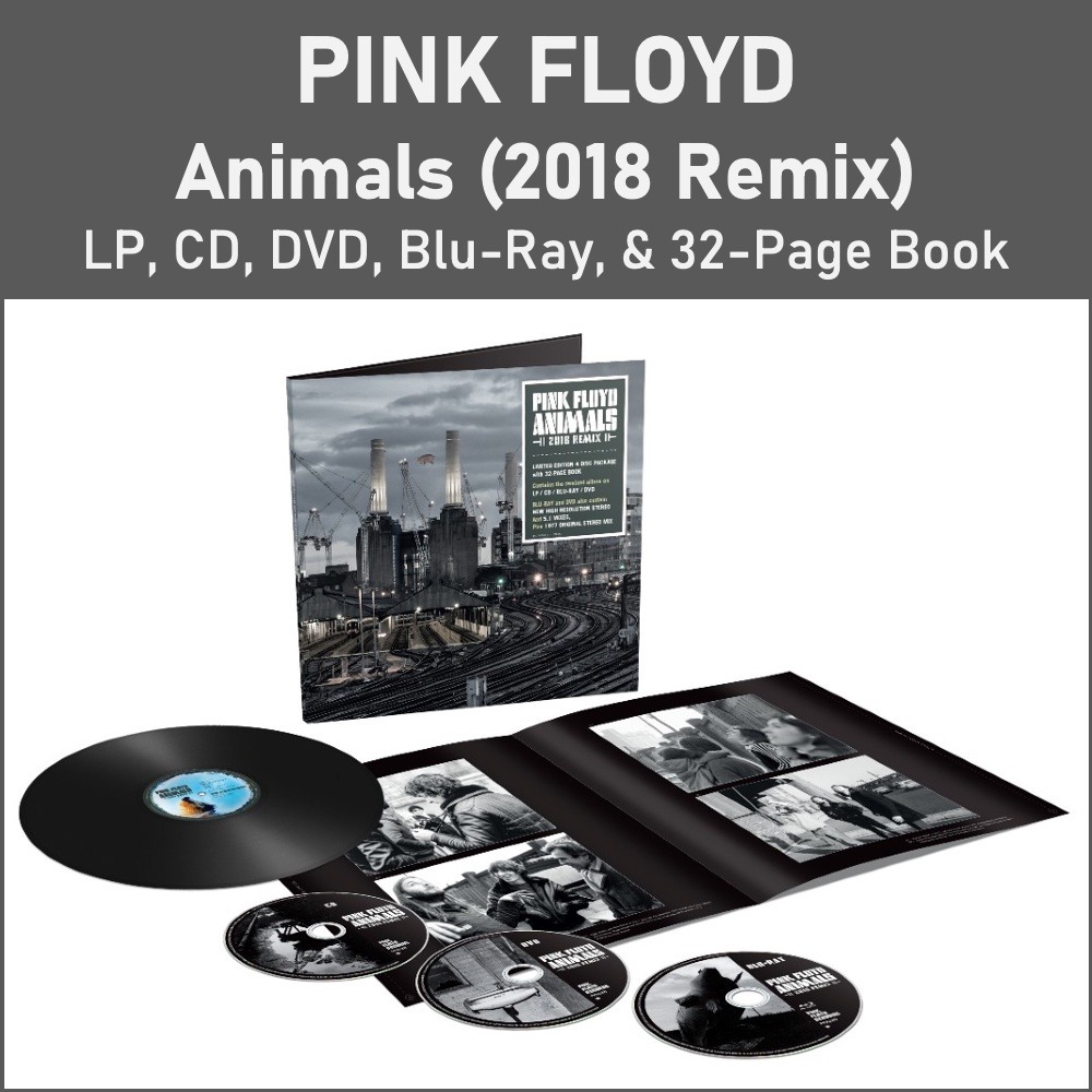 Pink Floyd - Animals (2018 Remix) - Box Set LP Vinyl, CD, DVD, Blu-Ray