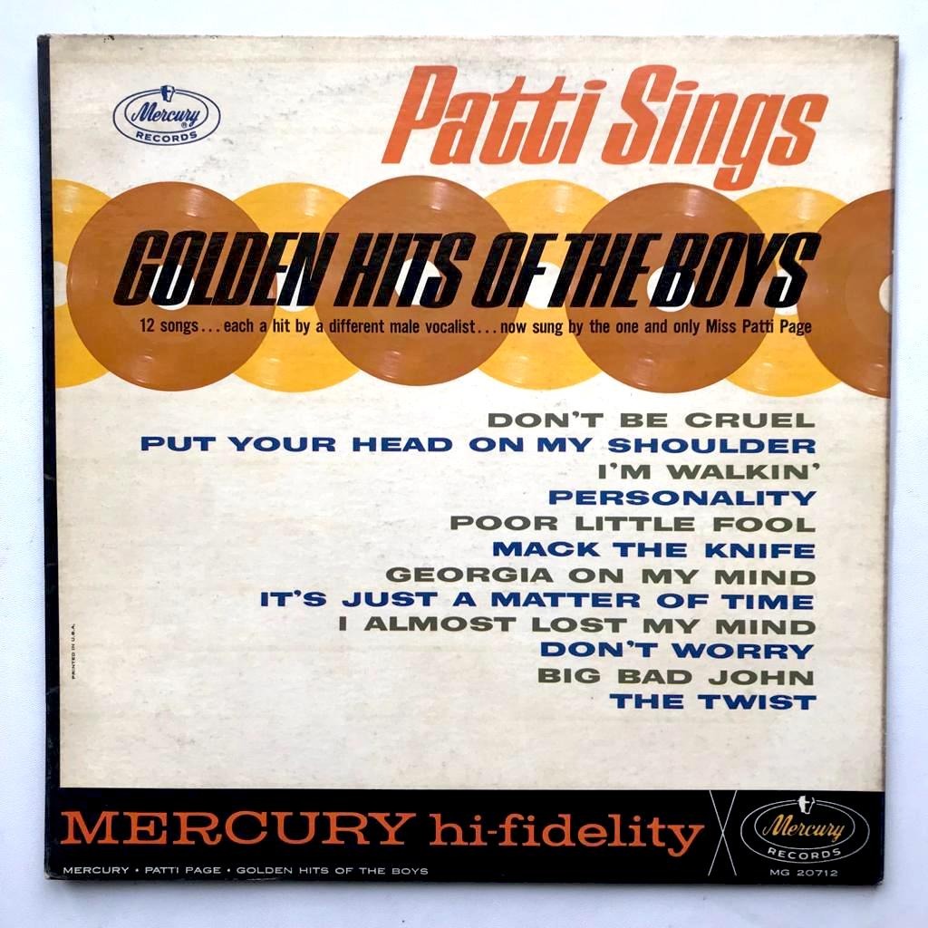 Patti Page - Patti Sings Golden Hits Of The Boys - LP Vinyl PH