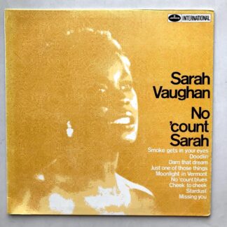 Sarah Vaughan - No 'count Sarah - LP Vinyl Piringan Hitam PH