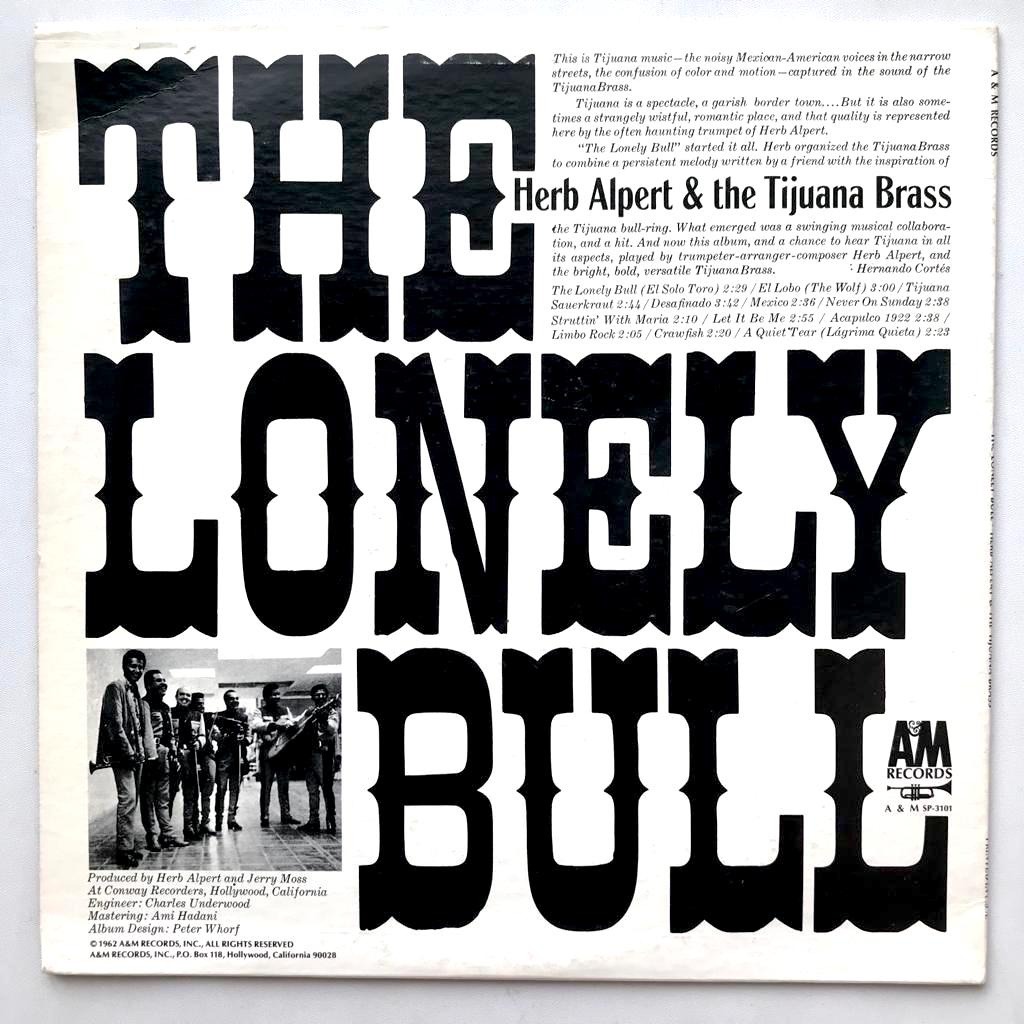 Herb Alpert & The Tijuana Brass - The Lonely Bull - LP Vinyl PH - Gambar 2