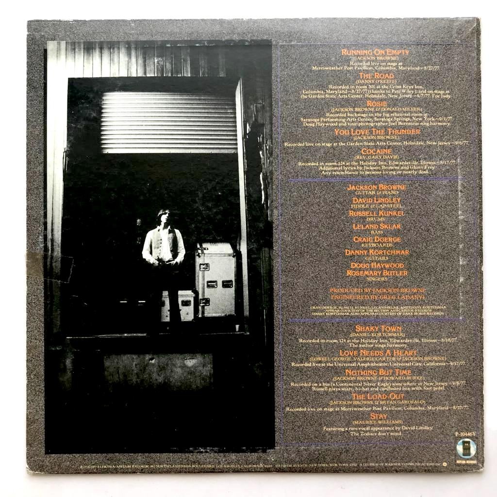 Jackson Browne - Running On Empty - LP Vinyl Piringan Hitam PH - Gambar 2